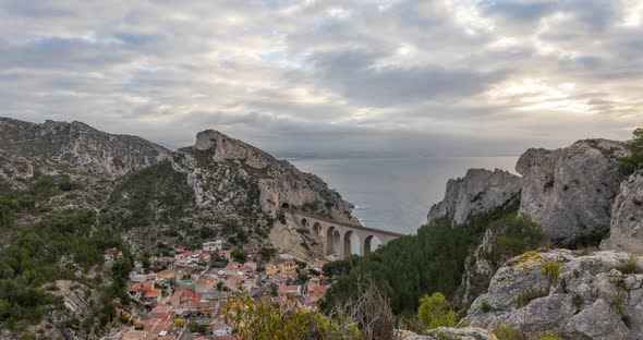La Calanque de la Vesse Near Marseille France alt