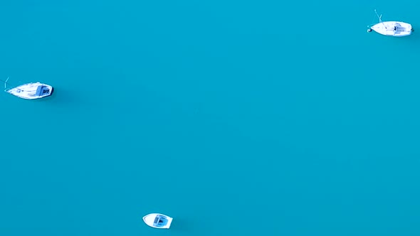 Lake of Sainte-Croix in the Verdon Regional Natural Park in France from the sky alt