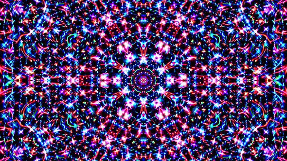 Abstract Kaleidoscope pattern with full colors. Magic mandala. 4k alt