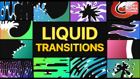 Fresh Liquid Transitions Pack | Motion Graphics