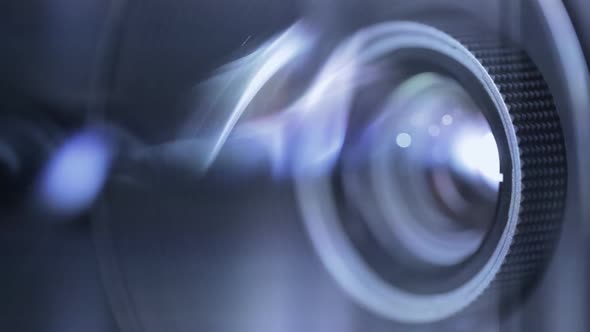 Digital Film Projector Lens in Action alt