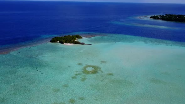 Drone abstract of seashore beach by ocean with sand background alt