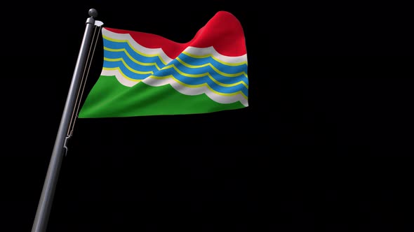 Flag Of Tiraspol City (Moldova) With Alpha Channel 4K alt