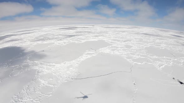 Beautiful View of Icebergs in Antarctica
