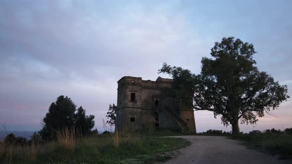Defensive Vintage Castle of San Fili Near Caulonia City in Calabria Region alt