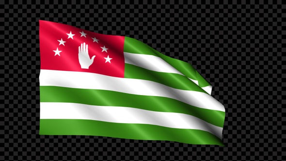 Abkhazia Flag Blowing In The Wind alt