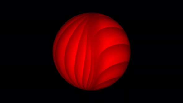 abstract red sphere globe animated alt