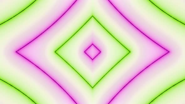 Green Pink  Color Square Zoom In Background Animation White Background
