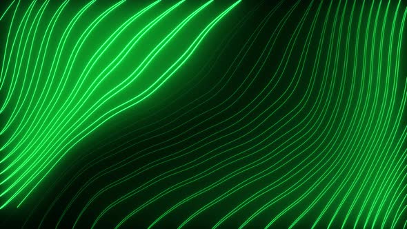 Colorful Background with Bright Neon Glowing Lines Animation