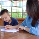 Mom and son do homework - VideoHive Item for Sale