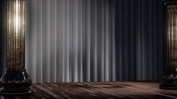 Stage Curtain with Light and Shadow alt