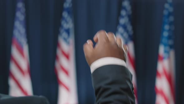 Politician Raising Fist alt