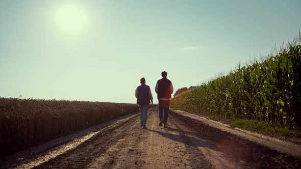 Agronomists Walking Ground Road Together alt