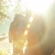 Slow motion shot of two friends hiking in Bavaria, Germany - VideoHive Item for Sale