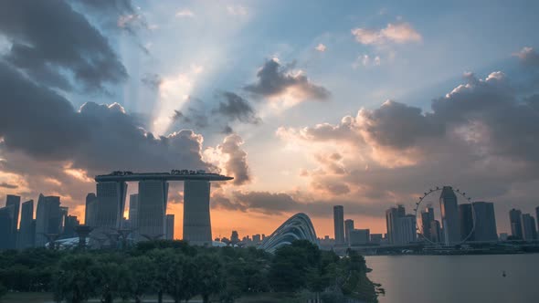 Marina Bay Sands Sunset
