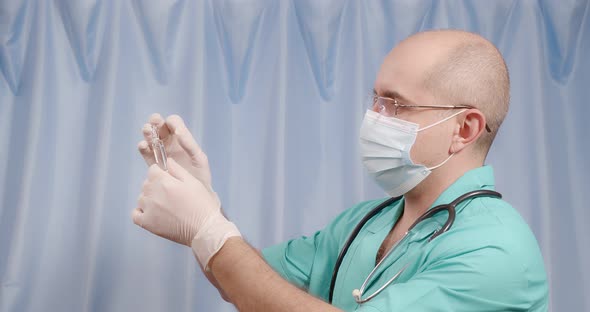 The Doctor Removes Air From the Ampoule Before Opening It alt