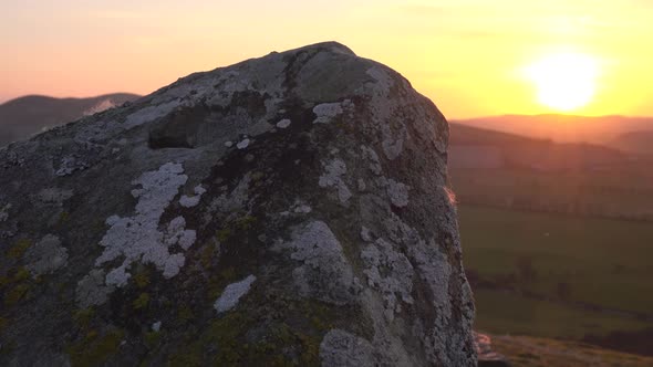 Dramatic Orange Sunset In Scotland alt