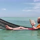 Man in Hammock on Beach - VideoHive Item for Sale