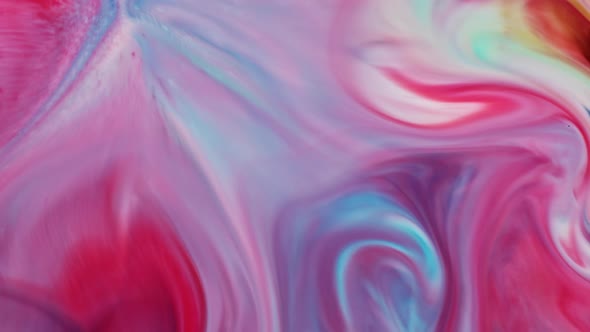 Colorful Liquid Ink Colors Blending Burst Swirl Fluid 82