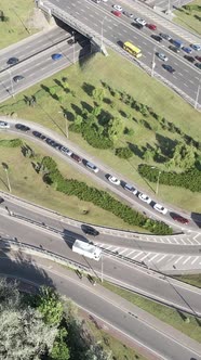 Cars on the Road Aerial View alt