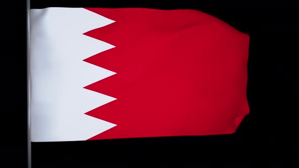 Bahrain Flag Animation 4k