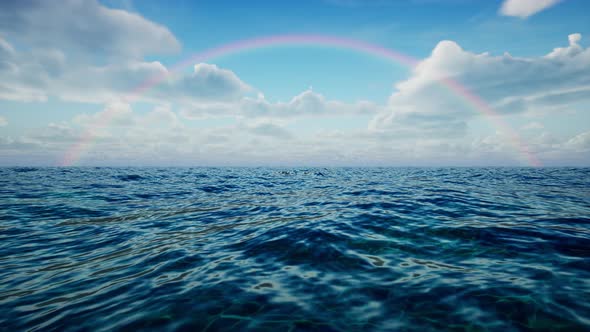 Rainbow Over Sea