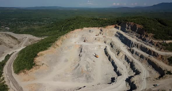 Aerial View From Above of the Mine. This Area Has Been Mined for Copper, Silver, Gold, and Other alt