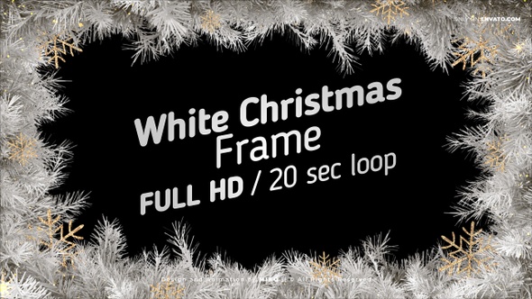 White Christmas Frame