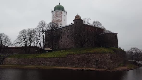 Old Vyborg Castle on an Autumn Day