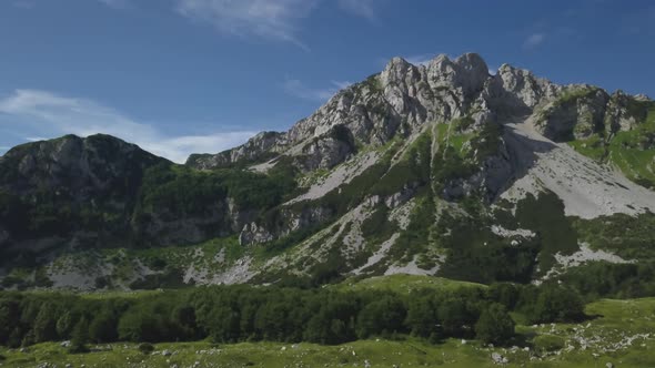 Aerial View on Bobotov Kuk Near the Durmitor Park, Montenegro