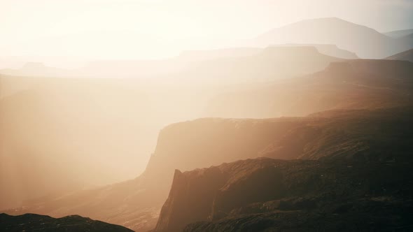 Red Rocks Amphitheatre on a Foggy Morning alt