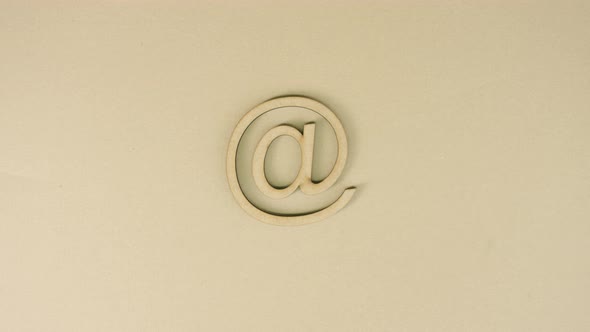 Falling Commercial at Symbol Made of Recycled Cardboard alt