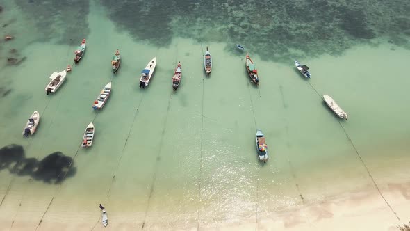 Boats At Tropical Beach