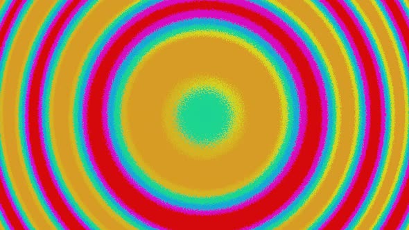 Flowing Background of Diverging Multicolored Rainbow Rings alt