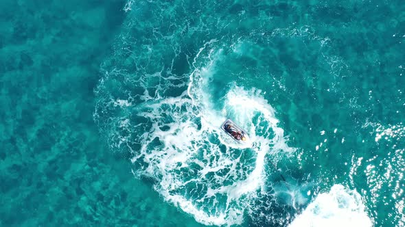 Fly Boarding and Sea Riding in a Sunny Summer Day, Zakynthos, Greece