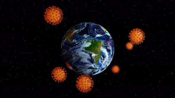 Coronavirus over the Earth