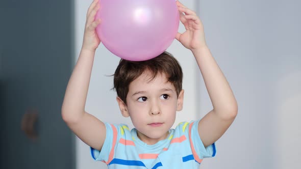 Surprised Cheerful Boy with Thorns in His Hair Without Static Electrification alt
