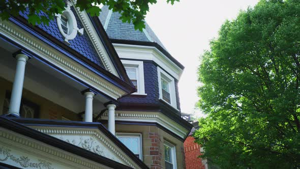 House with pediment and tower alt