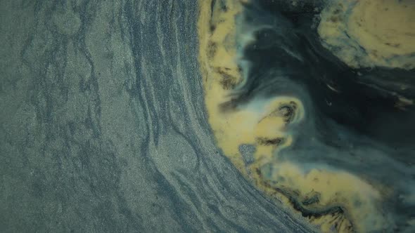 Colored Liquid Paints Spreading