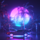 Futuristic Car Riding Synthwave Backdrop - VideoHive Item for Sale
