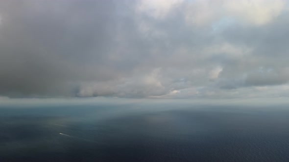 Abstract Aerial Nature Summer Ocean Sunset Sea and Sky Background alt