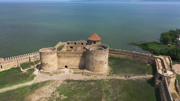 Akkerman Fortress in Ukraine Aerial Panorama View