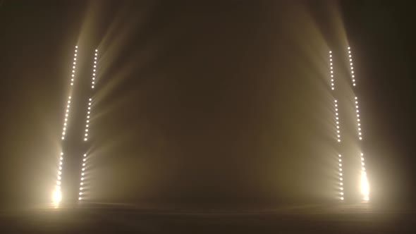 Stage with Spot Lighting, Shining Empty Scene for Holiday Show, Award Ceremony or Advertising on the alt