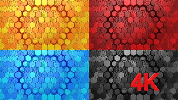 Hexagons Form A Wave alt