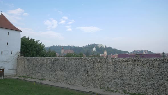 Brasov fortress' stone wall
