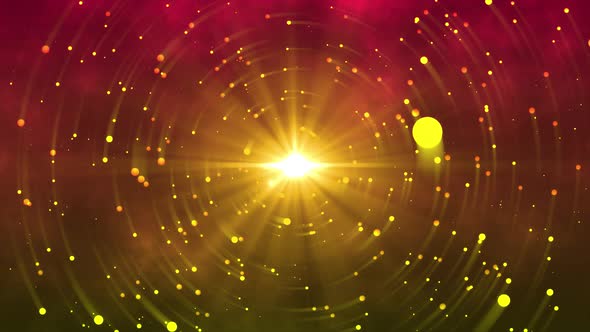 Particles Flow Rotation | lens flare effect