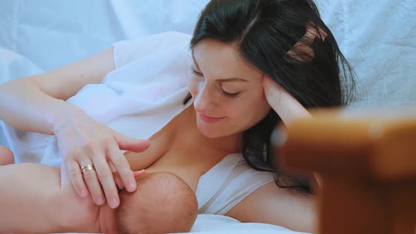 Mom Breastfeeding Infant