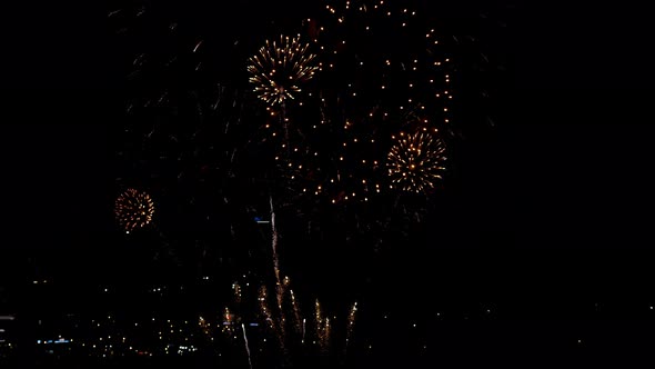 Fireworks Flashing in the Evening alt