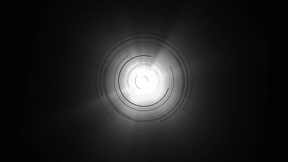 White Circular Light Motion Animation