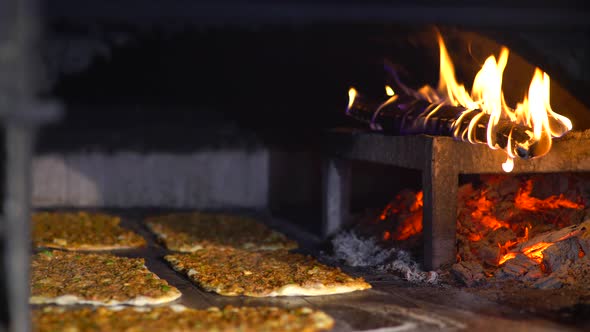 Turkish Pizza In The Stone Oven